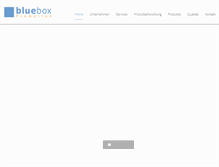 Tablet Screenshot of bluebox-promotion.com